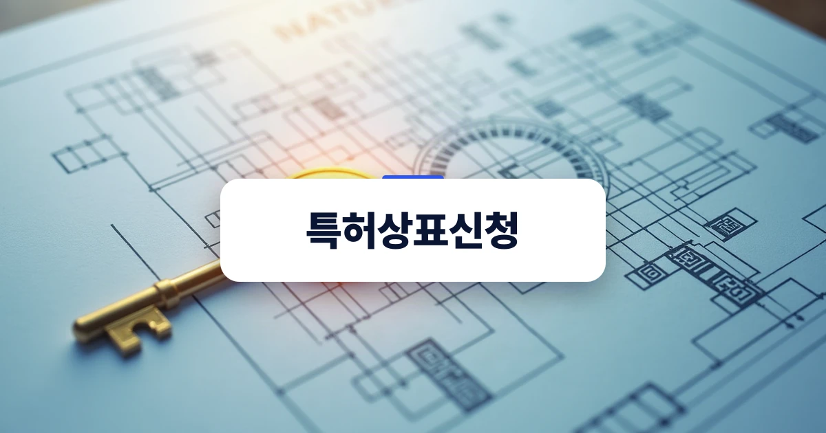 특허와 상표 신청의 조화를 나타내는 개념도