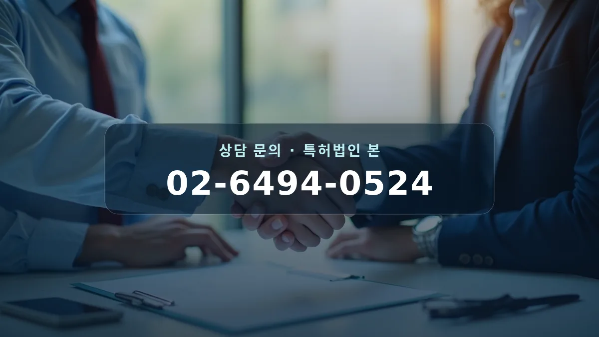 전문가와 함께 지식재산권 전략을 검토하는 사업자