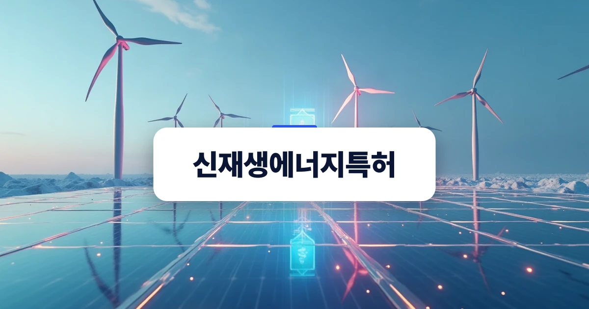 신재생에너지기술을 상징하는 추상적인 에너지 구조와 데이터 연결 이미지