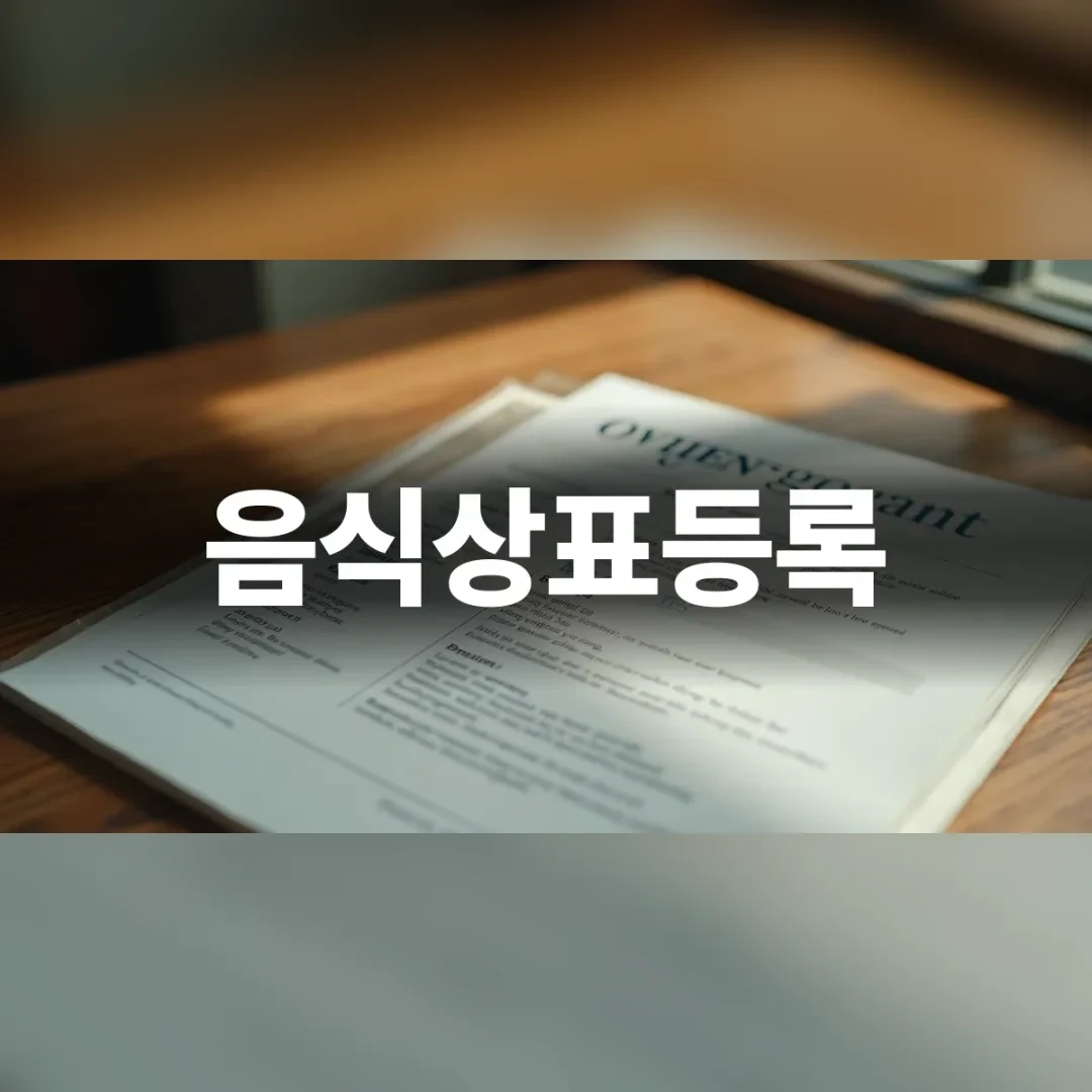브랜드 보호를 위한 음식상표등록 안내