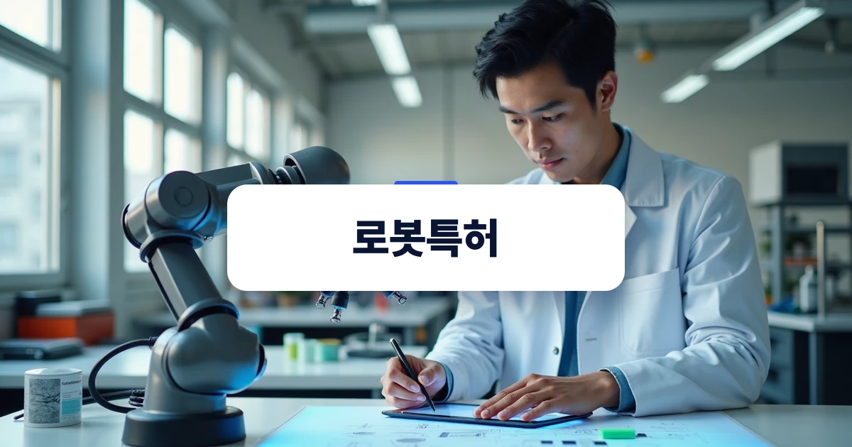 로봇 개발실에서 로봇 팔 구조와 제어 방식을 검토하는 한국인 사업자