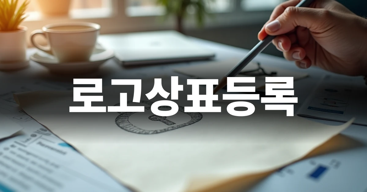 로고상표등록 기획 스케치와 프리미엄 업무 공간