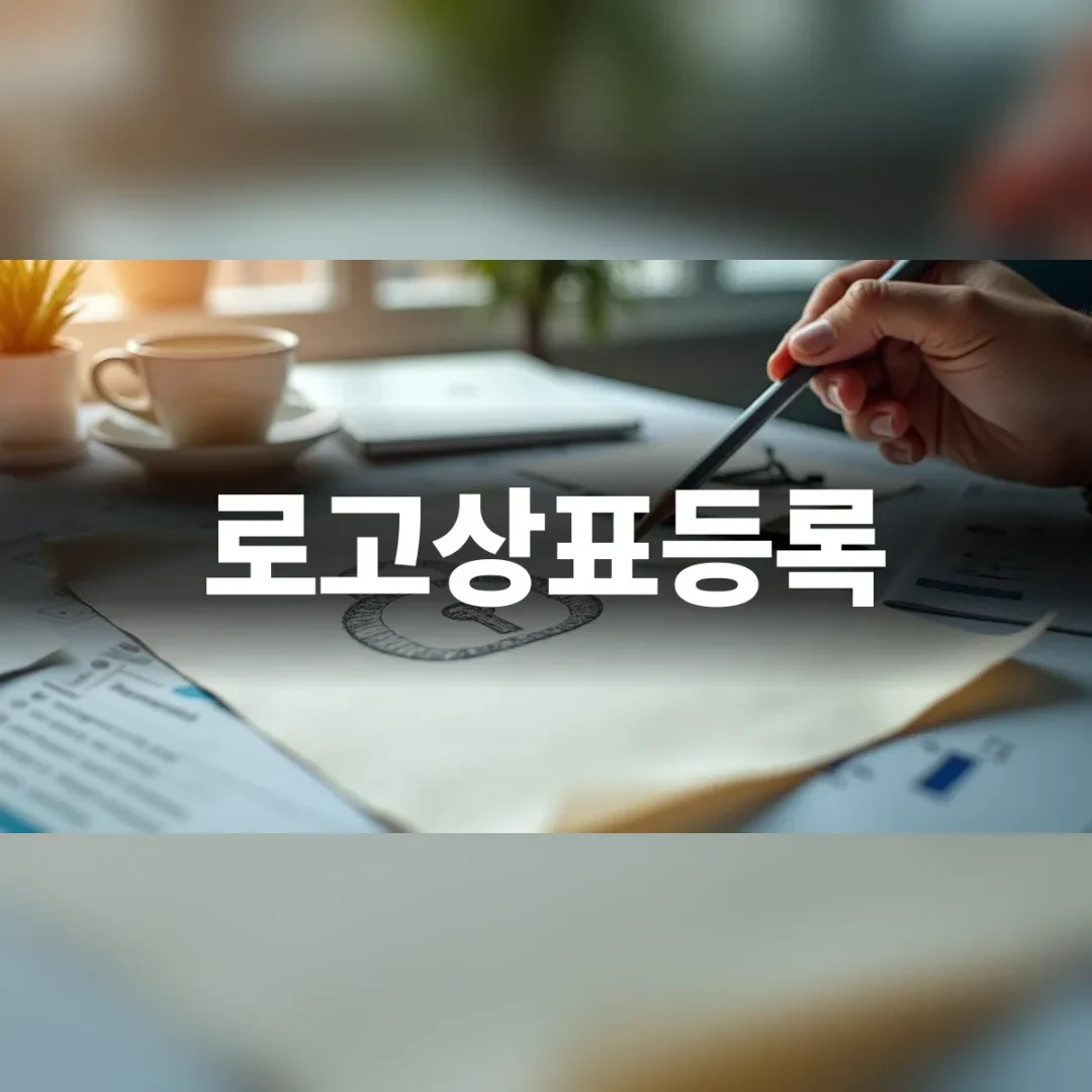 로고상표등록 기획 스케치와 프리미엄 업무 공간