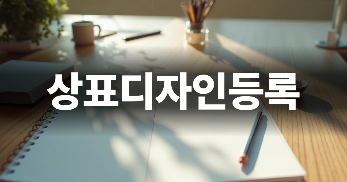 상표디자인등록 검토를 위한 깔끔한 책상 환경