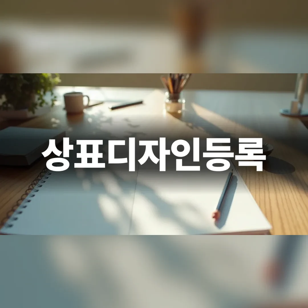 상표디자인등록 검토를 위한 깔끔한 책상 환경
