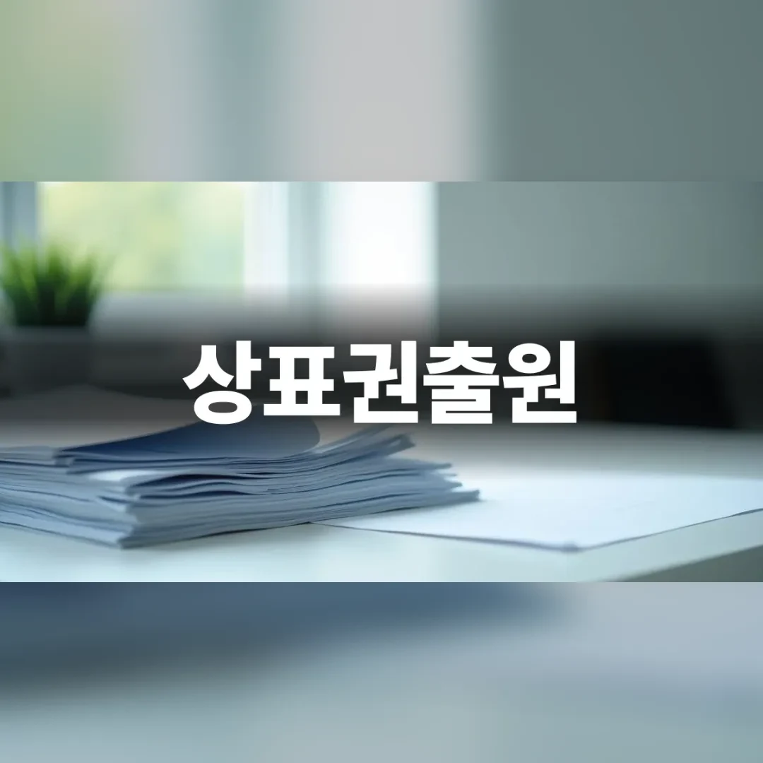 상표권출원 절차를 시작하는 깔끔한 서류와 전문적인 환경