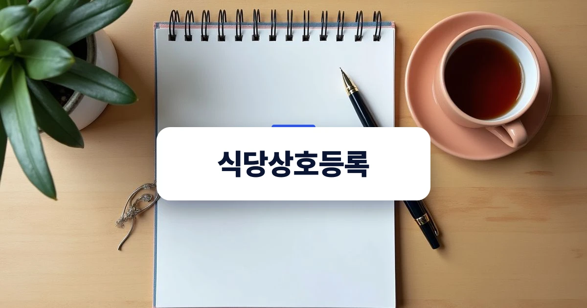 식당상호등록 절차를 고민하는 사업자를 위한 상표권 가이드 표지