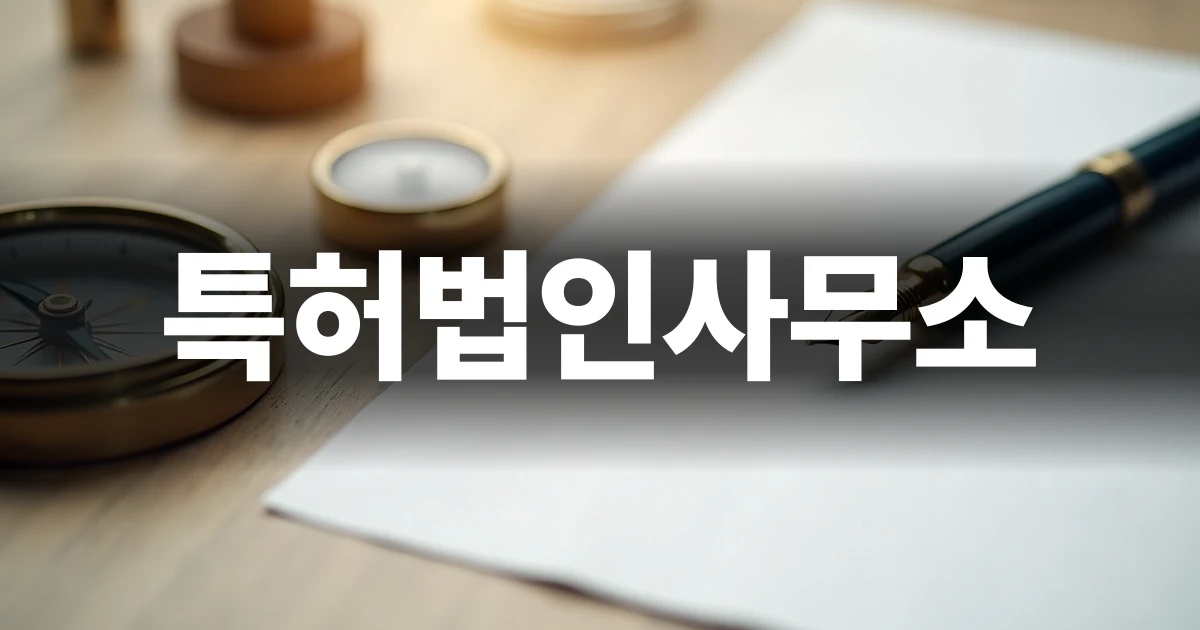 특허법인사무소 선택 기준을 고민하는 사업자를 위한 실무 가이드 표지 이미지