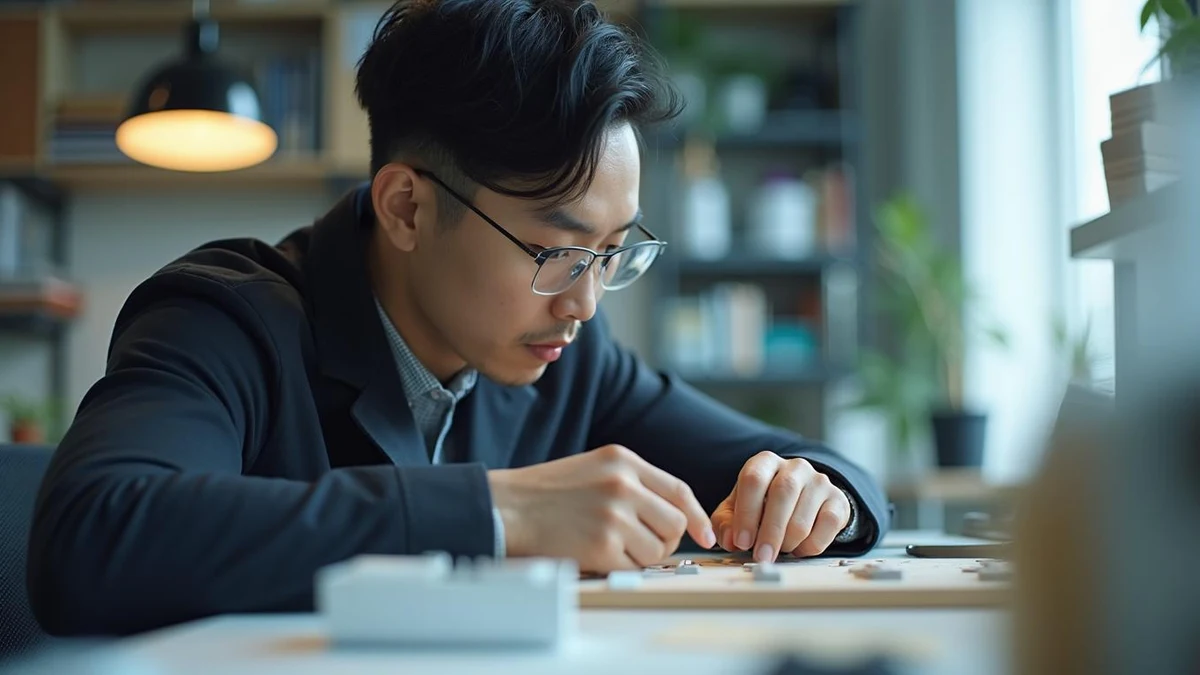 제품 출시와 출원 시점을 신중히 검토하는 사업자의 모습
