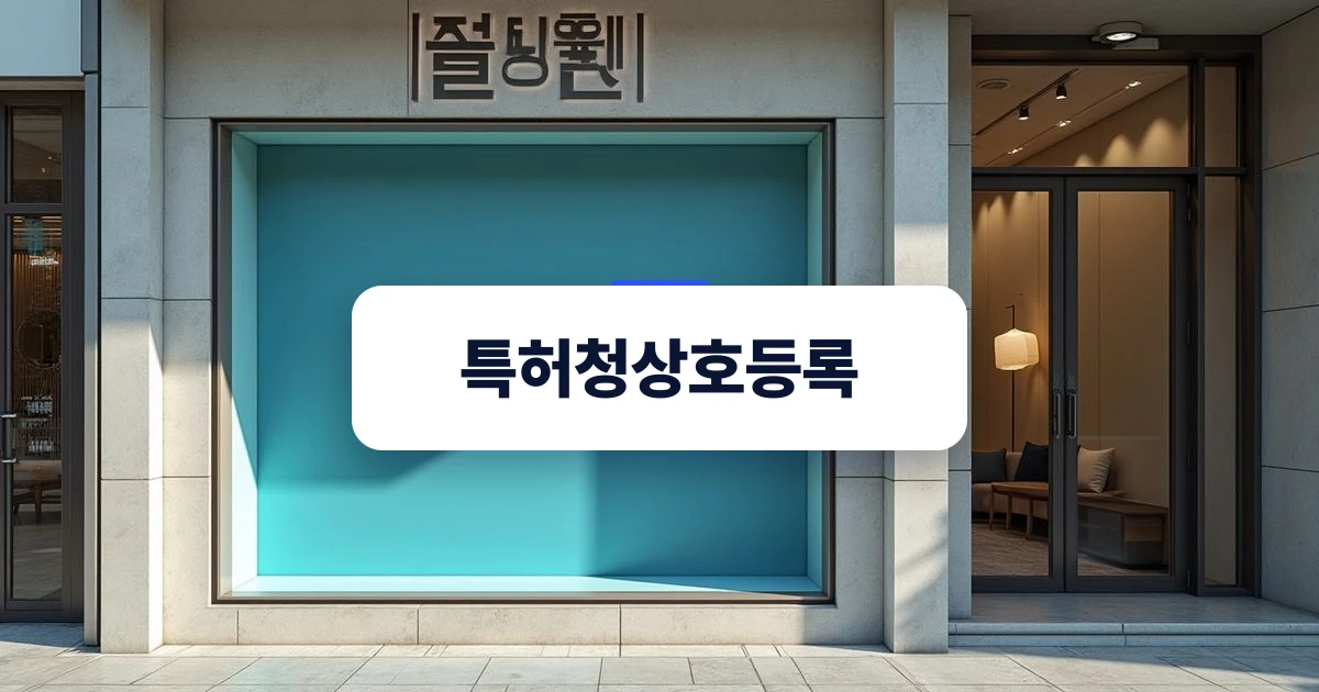상호와 상표권 구분의 중요성을 보여주는 매장 전경