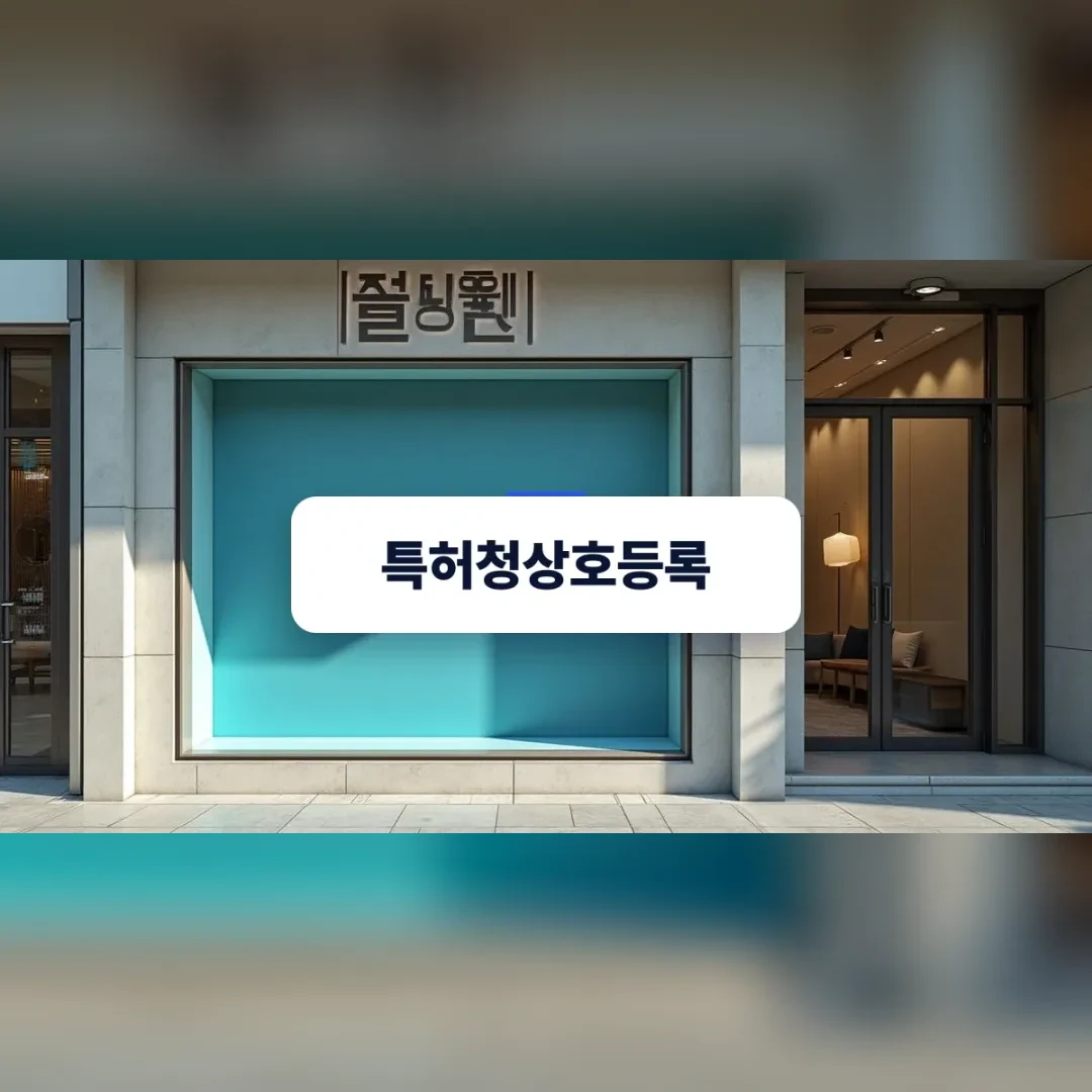 상호와 상표권 구분의 중요성을 보여주는 매장 전경
