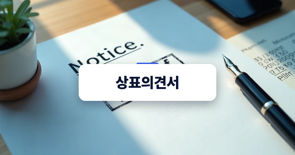 상표 출원 거절이유 통지서와 상표의견서 대응 준비
