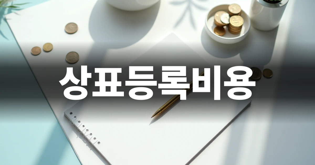 상표등록비용 구조와 예산 산정을 준비하는 모습