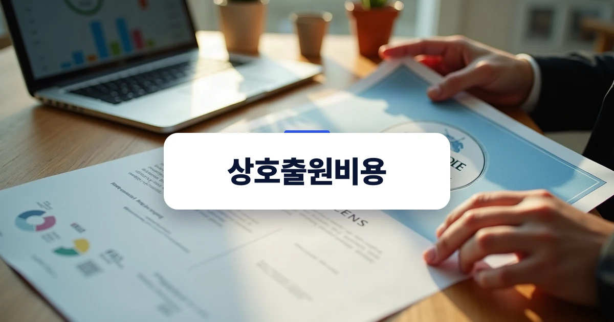 상호등록과 상표출원 비용 안내 표지 이미지