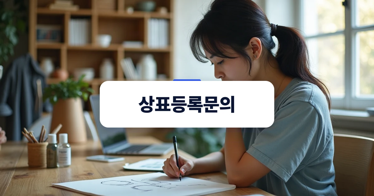 브랜드 출원을 고민 중인 창업자의 모식도