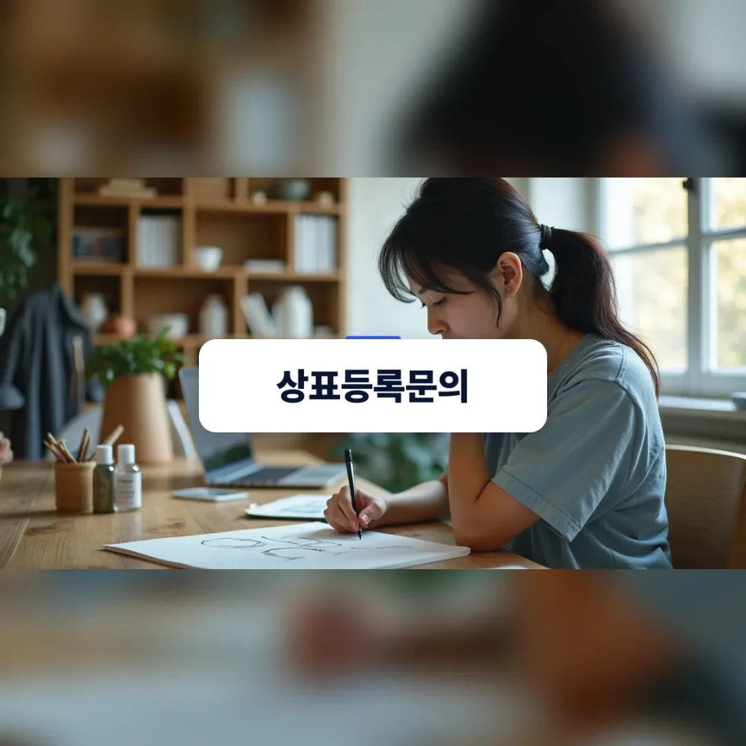 브랜드 출원을 고민 중인 창업자의 모식도