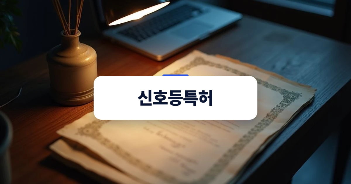 신호등특허와 실용신안 기술평가 안내 표지 이미지