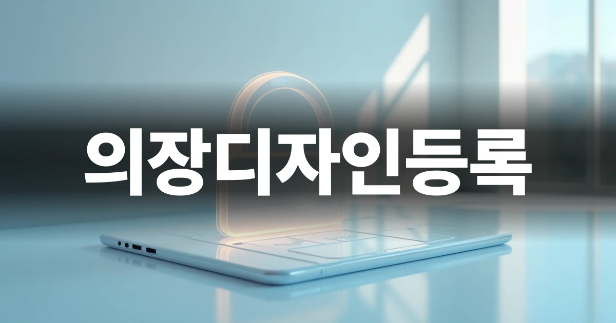 제품 형태를 구체화하는 의장디자인등록 검토 개념 시각화