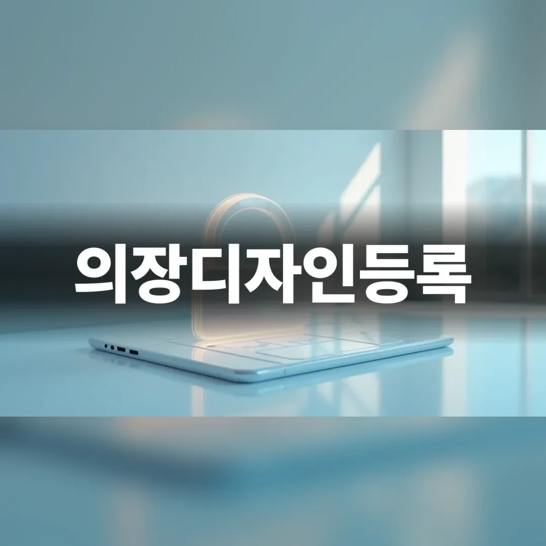 의장디자인등록 — 햇살 드는 창가 흰 책상 위의 노트북