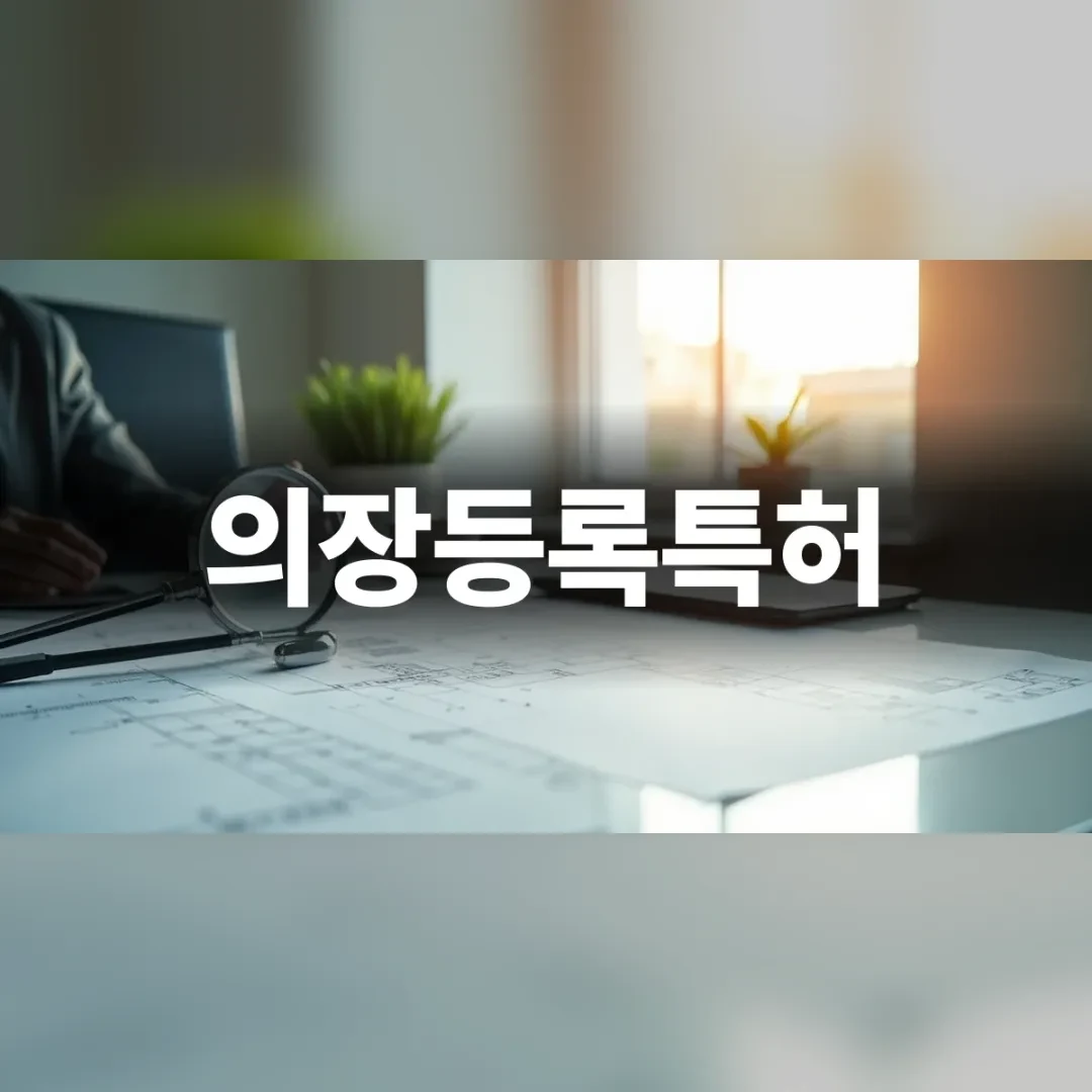 의장등록특허 전략을 고민하는 사업자의 작업 공간
